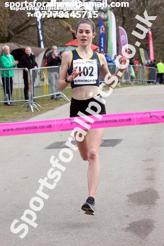Mens and Womens under-17s 5k 2019 ERRA Road Race, Sutton Coldfield. Photo:  David T. Hewitson/Sports for All Pics